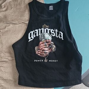 never worn halter neck crop tank